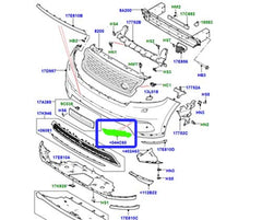 Fog Lamp Cover Right LR093505 & Left LR093506 Compatible With Land Rover Range Rover Velar - L560 (2017-2024) Tag No.620