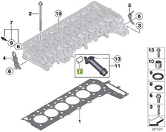 Coolant Pipe Elbow Packing (Gasket) 249.690 11127810712 Compatible With BMW 1-SERIES (F20) 3-SERIES (E90) 3-SERIES (F30, F80) 3-SERIES Gran Turismo (F34) 5-SERIES (F10) X1 (E84) X3 (F25)