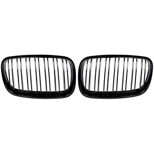 Front Bumper Grill Compatible With Bmw X5 E70 2006-2013 X6 E71 2007-2014 Front Bumper Grill Glossy Black