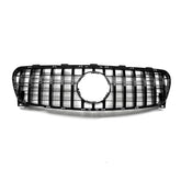 Front Bumper Grill Compatible With Mercedes Gla W156 X156 2017-2020 Front Bumper Panamericana Grill W156 Grill Gtr Black Lci