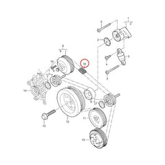 Timing Belt 7DPK2880 7L5903137 7PP903137 95510225100 99919238150 Compatible With PORSCHE CAYENNE (92A) CAYENNE (9PA) PANAMERA (970) CONTINENTAL