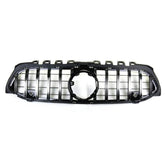 Front Bumper Grill Compatible With Mercedes Benz A Class W177 A250 A200 A45 2019-2023 Front Bumper Grill W177 Grill Gtr Silver