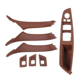 Door Handle Set Compatible with BMW 5 Series Door Handle Set 5 Series F10 2010-2017 Brown