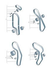 Timing Belt Kit KTB486 03G198119A 03G198119C 03G198119G Compatible With SKODA OCTAVIA II (1Z3) | LAURA SUPERB II (3T4) & VW PASSAT B6 (3C2) | PASSAT / Magotan (DAYCO)