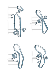 Timing Belt Kit CT1051K2 03G198119A Compatible With SKODA OCTAVIA II (1Z3) | LAURA SUPERB II (3T4) (CONTINENTAL)