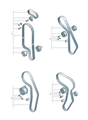Timing Belt Kit CT1134K1 03L198119 Compatible With AUDI A4 B8 (8K2) | A4 / S4, Q5 (8RB) (CONTINENTAL)