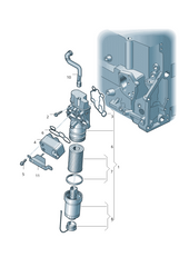 Oil Cooler Assembly 06D117021C 06F115397E 06F115397F 06F115397H 06F115397J Compatible With Audi A3 A4 TT Tag-O-122