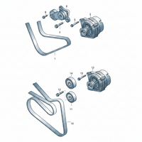 Multi Rib Belt 6PK1740 6Q0260849A Compatible With SKODA FABIA II (542) (CONTINENTAL)
