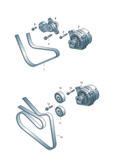 Multi Rib Belt 6PK1740 6Q0260849A Compatible With SKODA FABIA II (542) (CONTINENTAL)