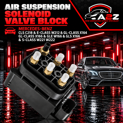 Air Suspension Solenoid Valve Block 2123200358 2123200158 2123200658 Compatible With MERCEDES-BENZ CLS C218 & E-CLASS W212 & GL-CLASS X164 & GL-CLASS X166 & GLE W166 GLS X166 & S-CLASS W221 W222