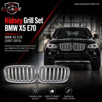 Kidney Grill Set 51137185124 = L.H,& 51137185224 = R.H Compatible With BMW X5 E70 Tag 45