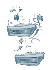 LED Headlight Ballast 80A907397B Compatible With AUDI A8 & Q5 Tag-245