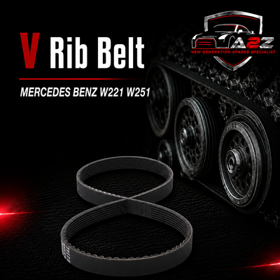 V-ribbed Belt 0009932896 Compatible With Mercedes Benz W221 W251