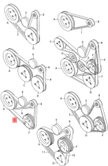 Multi Rib Belt 6PK996 045903137D Compatible With SKODA FABIA II (542) (CONTINENTAL)