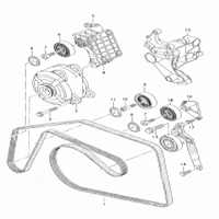 Belt Tensioner With Pulley 059903133J 059903133F 059903133BA Compatible With AUDI A4 A6 A7 A8 Q5 Q7 & VW TOUAREG (7P5, 7P6)