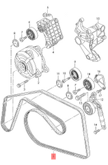 Multi RIB Belt 6PK2523 059903137AM Compatible With AUDI Q7 (4LB) (CONTINENTAL)