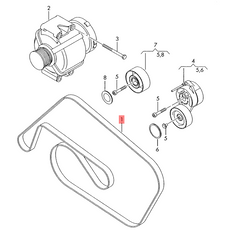 Belt 6PK2285 06E903137AA Compatible With AUDI A6 C7 (4G2, 4GC) | A6 / S6 & A7 Sportback (4GA, 4GF) | A7 / S7 & PORSCHE 911 (996) Tag-BEL-52