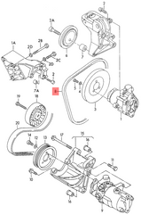 MULTI-RIB BELT 6PK1693 054903137B Compatible With VW POLO V (6R1, 6C1) (CONTINENTAL)