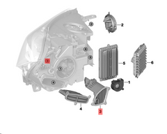 LED Headlight Driver Module Control Unit 63117381453 Compatible With BMW X5 F15 Tag No.275