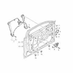 Front Left Power Window Regulator 4G0837461 Compatible with AUDI A6 C7 (4G2, 4GC)| A6 / S6