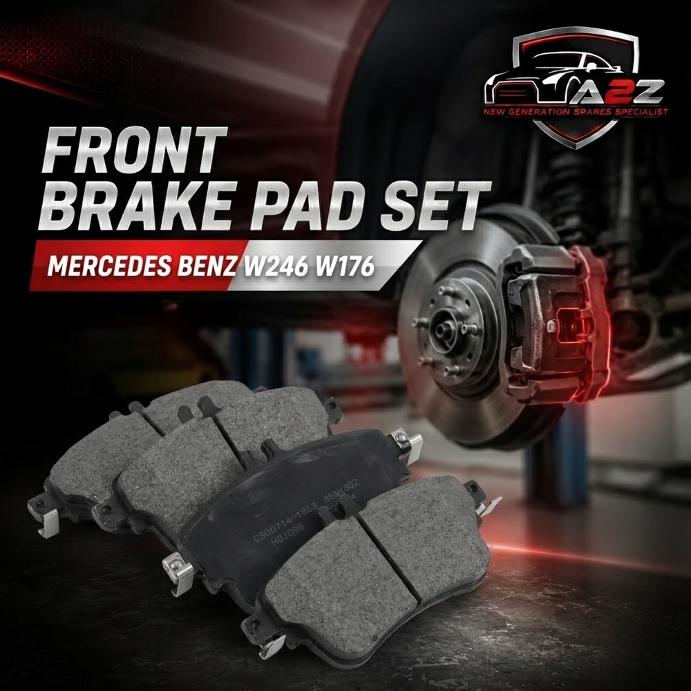 Front Brake Pad Set 0084200420 Compatible With Mercedes Benz W246 W176