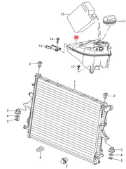 Coolant Bottle 7L0121407E 7L0121407C 7L0121407F For AUDI Q7 (4LB) Tag-B-27