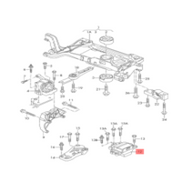 Gear Mount/Engine Mounting 5N0199555K 8J0199555K 8J0199555L Compatible With AUDI Q3 (8UB, 8UG)