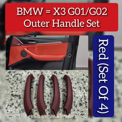 Stylish outer cover with a modern finish and durable craftsmanship for the inner door handle of the BMW X3 G01 to keep it classy.