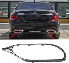 Rear Bumper Exhaust Pipe Cover Left 2228852900 & Right 2228853000 Compatible With MERCEDES BENZ S-CLASS W222 2018-2022 Tag No.136