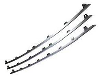 Front Bumper Chrome (SILVER) 9Y0807179041M7U 9Y0807179A041M7U 9Y0807179B041M7U Compatible With PORSCHE CAYENNE 2019-2022 (Set Of 3)