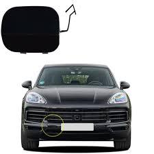 Front Bumper Tow Towing Cap Cover Hook Left 9Y0807155G2X Right 9Y0807156G2X Compatible with PORSCHE CAYENNE 2020