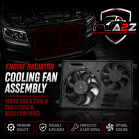 Engine Radiator Cooling Fan Assembly 31338823 Compatible With VOLVO S60 II (134) & S80 II (124) & XC60 I SUV (156)