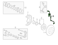 Front Right ABS Wheel Speed Sensor 57450TF003 Compatible With HONDA T5/IVTEC