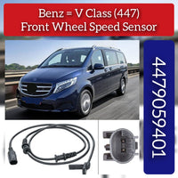 Front Left/Right ABS Wheel Speed Sensor 4479050001 4479053402 4479059401 A4479050001 A4479053402 A447905940 Compatible With MERCEDES-BENZ V-CLASS W447 | VALENTE