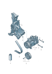 AC Compressor 4371008030 & DCP02098 & 8T0260805F & 8T0260805P & 8T0260805S Compatible With AUDI & A4 B8 (8K2) | A4 / S4 & Q5 (8RB) Tag.205