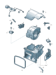 AC Heater Blower Motor 4F0820020A Compatible with AUDI A6 C6 (4F2) | A6 / S6 Tag-BM-19