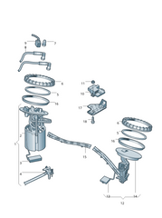 Fuel Pump Assembly 4F0919087B Compatible For AUDI A6 Tag-F-27