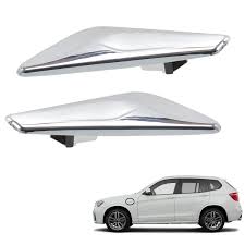 Front Side Fender Trim Chrome Left 51117338569 & Right 51117338570 Compatible With BMW X3 (F25) Tag No.66