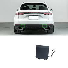 Front Bumper Tow Towing Cap Cover Hook Left 9Y0807499 Right 9Y0807500 Compatible with PORSCHE CAYENNE 2020