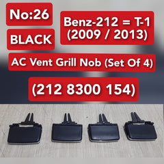 Air Conditioner Back Ac Vent Grille Outlet Tab Clip Slider Repair Kit 2128300154 Compatible With MERCEDES BENZ E-CLASS W212 (Set Of 4)(T-1 2009-2013)