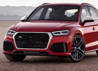 RSQ5 Black And Chrome Honeycomb Show grill Audi Compatible With Q5 (2018-2020) Tag No.152