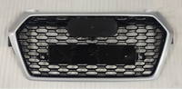 RSQ5 Black And Chrome Honeycomb Show grill Audi Compatible With Q5 (2018-2020) Tag No.152