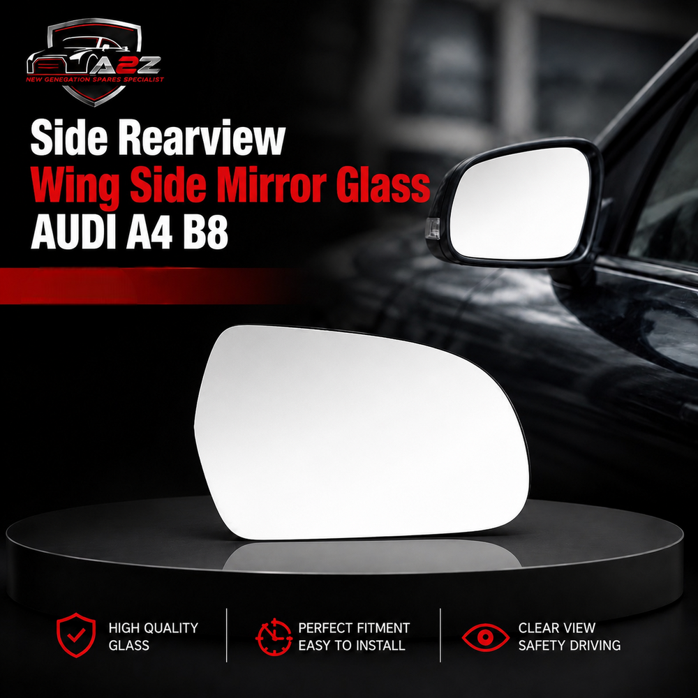 Side Rearview Wing Side Mirror Glass Left 8K0857535D & Right 8K0857536D Compatible With AUDI A4 B8 (8K2) | A4 / S4 & A5 (8T3) | A5 / S5 (2010-2012)