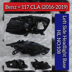 Headlight Base Compatible With Mercedes Benz W117 CLA (2016-2019) Tag No.108