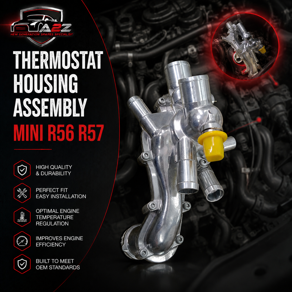 Thermostat Housing Assembly 11537534521AL Aluminium Compatible With MINI R56/R57 Tag-E-97