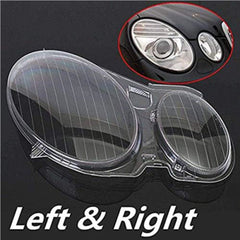 Front Headlight Glass Compatible with Mercedes-Benz E-CLASS W211 (2007 - 2008).