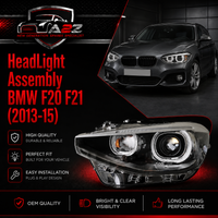 Complete Headlight Set Left 63117296913 & Right 63117296914 Compatible With BMW F20 F21 (2013-15)