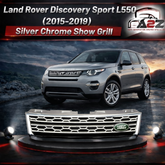 Silver Chrome Show Grill Compatible With Land Rover Discovery Sport L550 (2015-2019) Tag 6