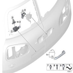 Rear Trunk Boot Lid Lock Latch 51247337576 Compatible With MINI (F55) | MINI / COOPER & MINI (F56) | MINI / COOPER & MINI CLUBMAN (F54) (2014-22)