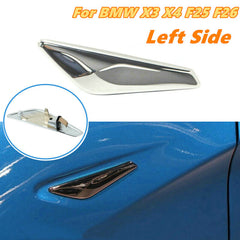 Front Side Fender Trim Chrome Left 51117338569 & Right 51117338570 Compatible With BMW X3 (F25) Tag No.66